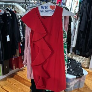 Short red cocktail dress